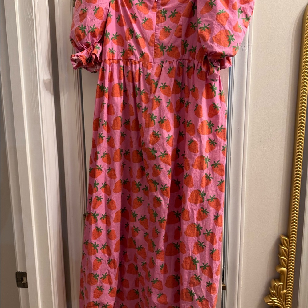 Pink Strawberry Print urban outfitters dress brand new without tags - Picture 2 of 4